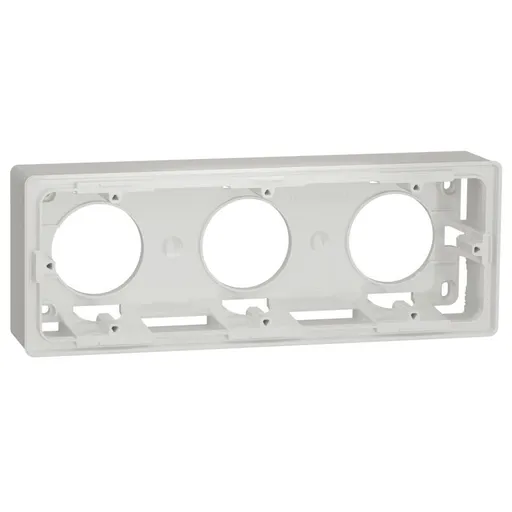 Doza montaj PT 3 posturi Schneider Noua Unica Studio NU800618, alb