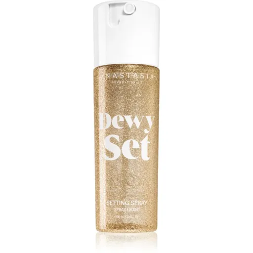 Anastasia Beverly Hills Dewy Set Setting Spray stralucire intensa faciale cu parfum Coconut & Vanilla 100 ml