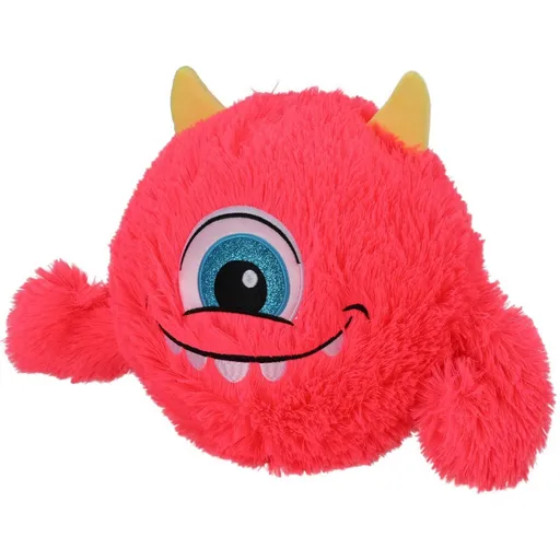 Minge gonflabilă cu blană Monster roz, diametru 23cm