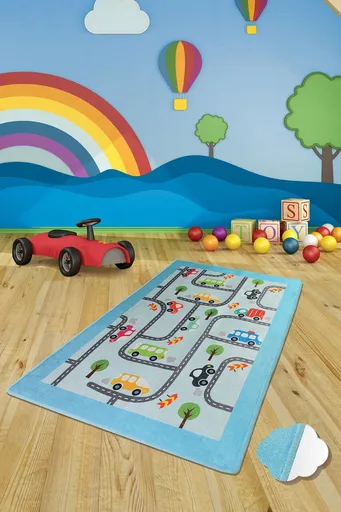 Covor, Baby Cars, 140x190 cm, Multicolor