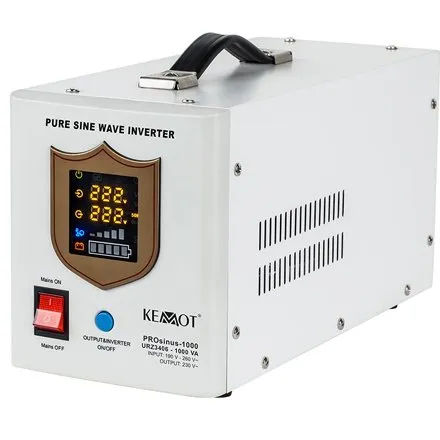 UPS CENTRALE TERMICE SINUS PUR 1000VA/700W 12V KEMOT URZ3406, borne externe