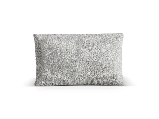 Perna decorativa, Nuria-260, Micadoni Home, 60x40x17 cm, tesatura boucle, argintiu