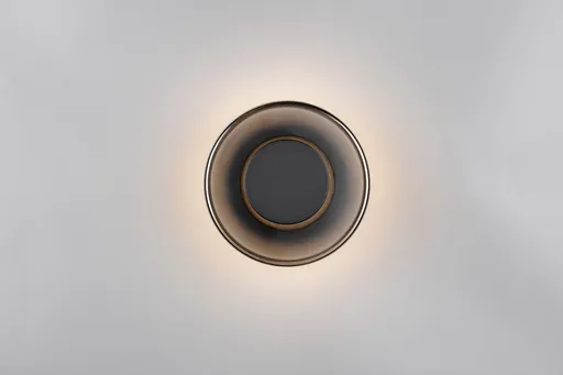 Aplica de perete Celeste, TRIO, 22x11.5 cm, 10W, 1x SMD LED, metal, negru/gri