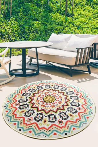 Covor, Mandala Balkon, Multicolor