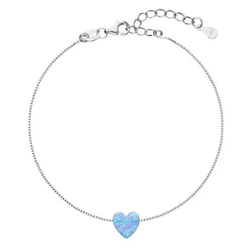 Evolution Group - Pavona Brățară delicată cu opal sintetic 13018.3