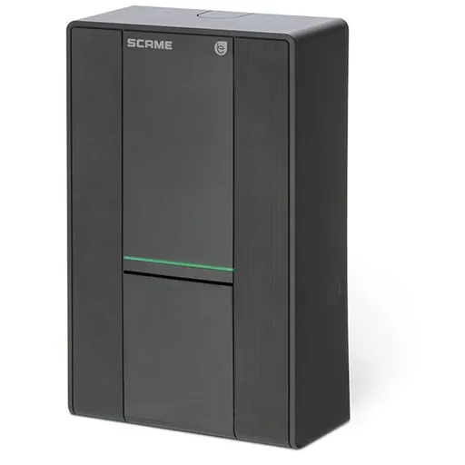 Statie de incarcare electrica EV, Scame WALLBOX BE 205.W119-D, curent alternativ, priza TIP 2S, 22 kW, aplicatie mobila
