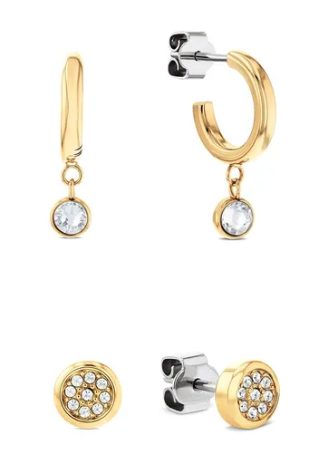 Tommy Hilfiger Set original de cercei placați cu aur 2780976