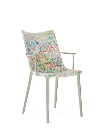 Scaun HHH tapitat stofa, varianta multipla - Kartell Culoare: Alb / Lichen