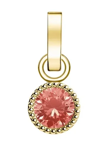 Rosefield Pandantiv placat cu aur pentru femei născute în octombrie PE-Gold-Oct