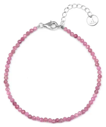 Agato Brățară minerală cu turmalină roz POL-B19/21L