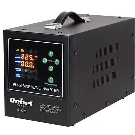 UPS Centrale termice cu SINUS PUR REBEL RB-4028, 1000VA, 700W, 12V