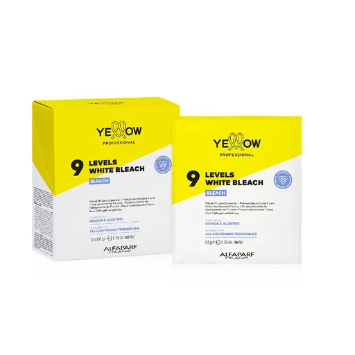 Yellow Pudra Decoloranta Alba 9 Tonuri – Decolorare Profesionala Puternica cu Quinoa si Aloetrix- Set 12x50g