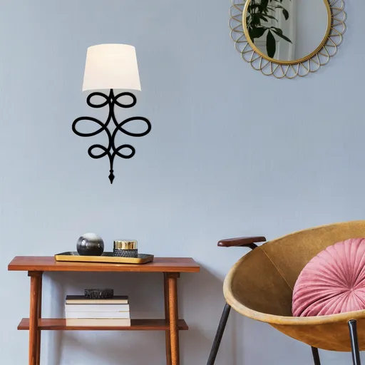 Aplica de perete, Opviq, 892OPV1339, Alb/Negru