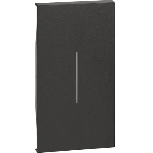 Tasta iluminabila 2 module Bticino Living Now KG01M2, negru
