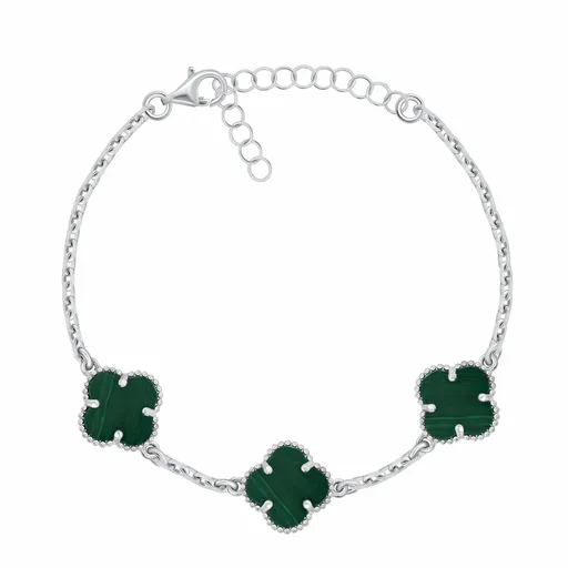 Brilio Silver Brățară din argint pentru femei cu trifoi BRC191WG