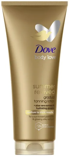 Dove Loțiune de corp nuanțată Medium to Dark (Tanning Lotion) 200 ml