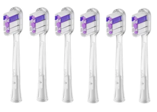 Laifen Cap de schimb pentru periuță de dinți Head Glossy White Mediu 6 buc