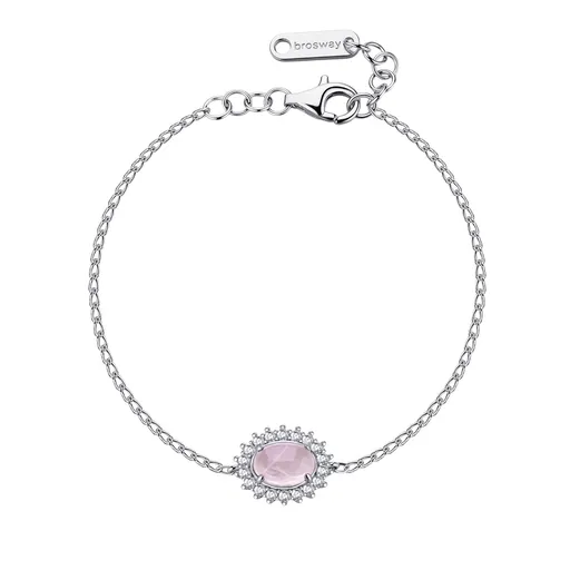 Brosway Brățară din argint cu cuarț roz și zirconiu cubic Fancy Vibrant Pink FVP122