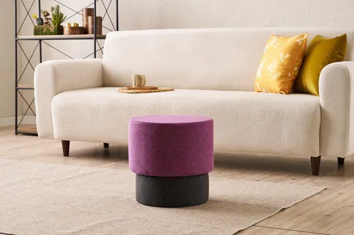 Taburet, Atelier del Sofa, 825BLC5175, Lemn, Lila