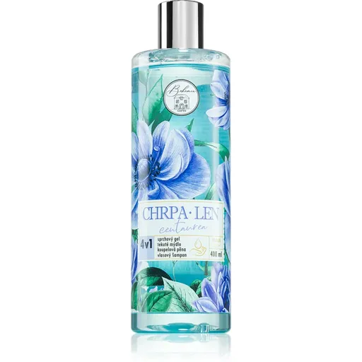 Bohemia Gifts & Cosmetics Flower Line Centaurea gel de duș pentru corp și păr 4 in 1 400 ml