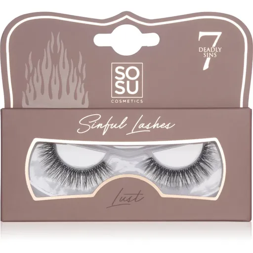 SOSU Cosmetics 7 Deadly Sins Lashes gene false Lashes Lust 1 buc
