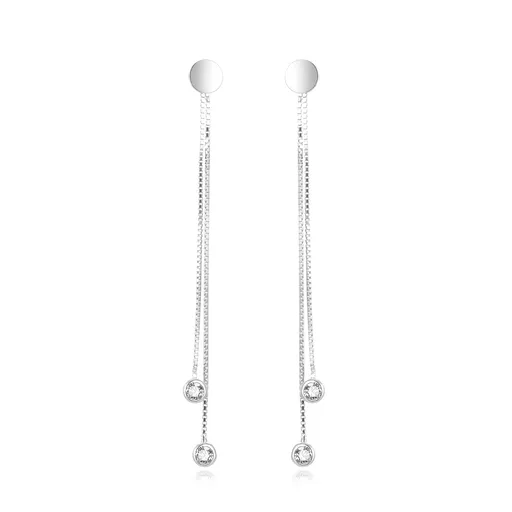 Beneto Cercei moderni tip lanț din argint AGUP1864