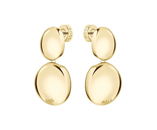 Hugo Boss Cercei fashion suspendați din oțel placați cu aur Nugget 1580714