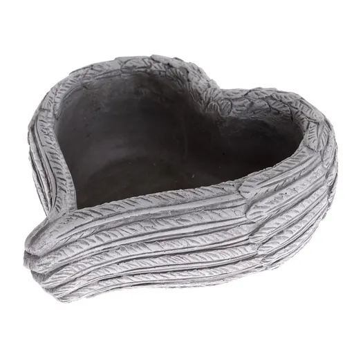 Decorațiune funerară Ghiveci de beton in formă deinimă, 23 x 10 x 23 cm