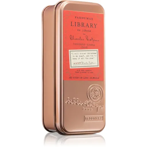 Paddywax Library Charles Dickens lumânare parfumată 56 g