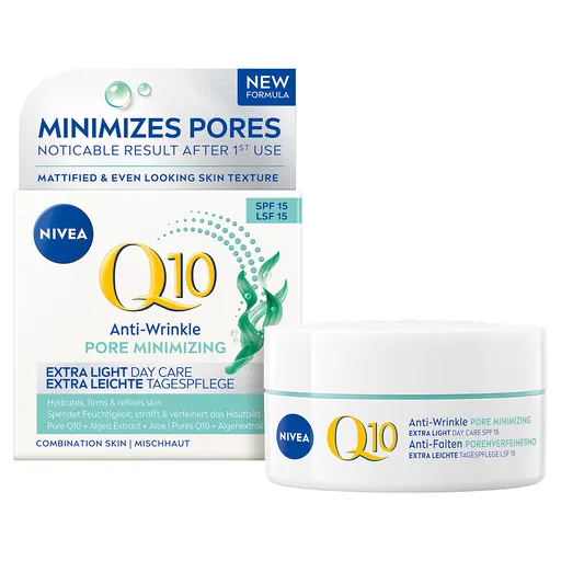 Nivea Cremă de zi SPF 15 Q10 Anti-Wrinkle Pore Minimizing (Day Care) 50 ml