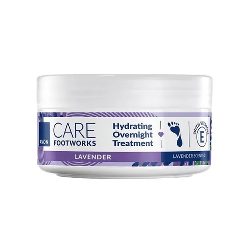 Avon Cremă calmantă pentru picioare cu levănțică Foot Works (Overnight Treatment) 150 ml