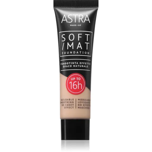 Astra Make-up Soft Mat Foundation make-up cu textura usoara culoare 002 butter 30 ml