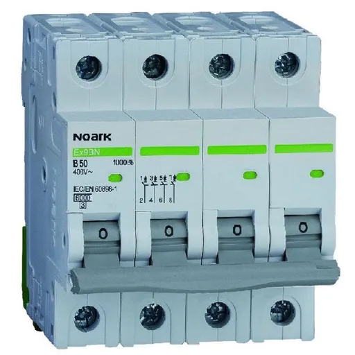 Siguranta automata 4P 63A curba B 6kA Noark 100089