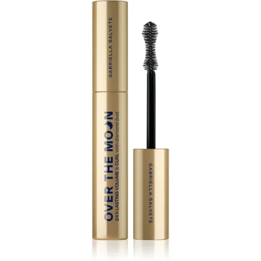 Gabriella Salvete Over The Moon 24H Volume & Curl mascara rezistent, pentru volum cu pulbere de diamante culoare Black 9.5 ml