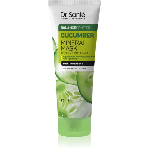 Dr. Santé Sebocontrol Cica + Zinc + AHA mască pentru față pentru ten gras și mixt 75 ml