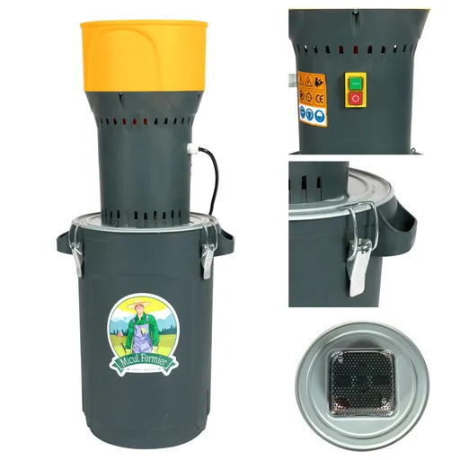 Moara Electrica 1000W, 19000 rpm cu Galeata Plastic 25L, Micul Fermier GF-2451