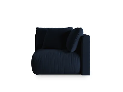 Modul pentru canapea, 1 loc, Chris-184, Micadoni Home, 100x100x80 cm, catifea, albastru regal