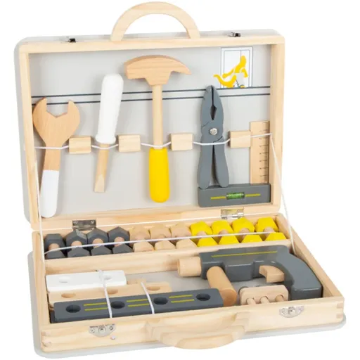 Small foot Miniwob Tool Case set de jucării din lemn 3 y+ 44 buc