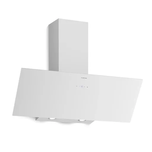 Klarstein Hota înclinată Laurel | mod de evacuare și recirculare a aerului | sticlă de siguranță | 417 m³/h | 90 cm