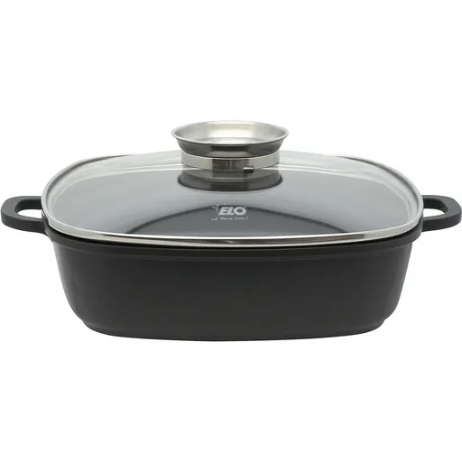 Elo 19658 Tigaie cu capac din sticlă și mâneraromatic Alucast 28 x 28 cm