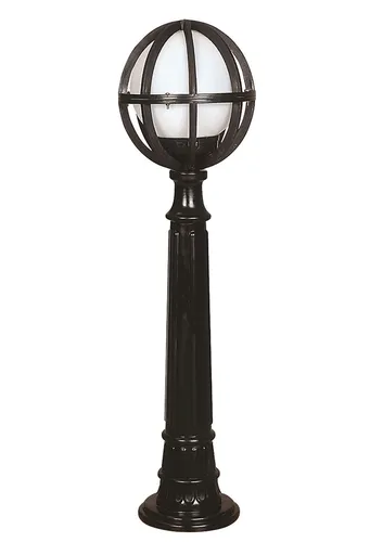 Lampadar de exterior, Opviq, 685AVN1122, Alb/Negru