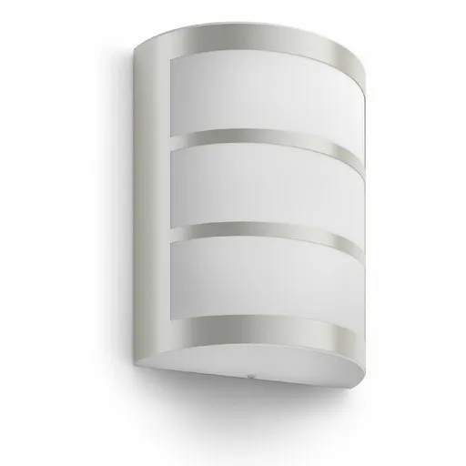 Lampă de perete Philips Python UltraEfficient pentru exterior cu LED-uri 3,8W 2700K, argintiu, argintiu