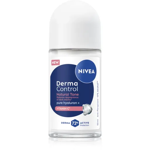 NIVEA Derma Control Natural Tone deodorant roll-on antiperspirant impotriva petelor intunecate 50 ml