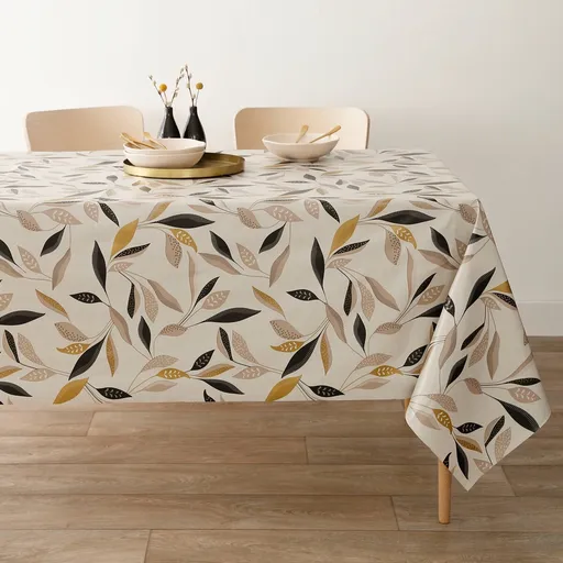 Față de masă cerată cu imprimeu vegetal