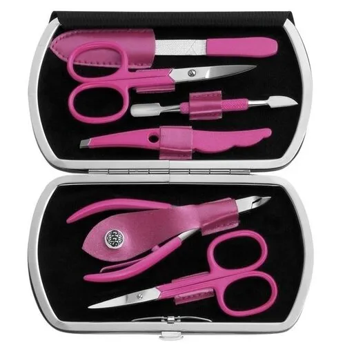 Set de lux de manichiură și pedicură Solingen,roz, roz