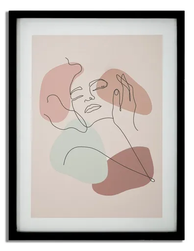 Tablou, Mauro Ferretti, Face - A, 35 x 2 x 47 cm, mdf/sticla, multicolor