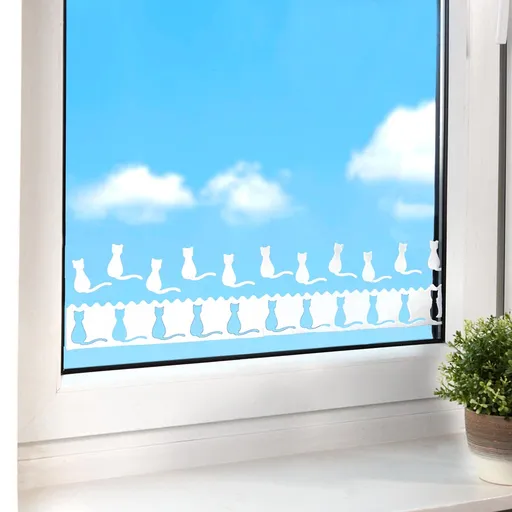 Benzile textile anti-condens Pisicuțe, set de 3 bucăți