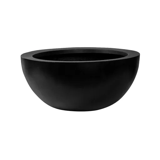 Pottery Pots Jardiniera Vic Bowl, culoare negru, dimensiuni multiple - PotteryPots Mărime: L - v. 28 cm, ⌀ 60 cm