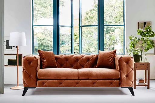Canapea 2 locuri, Atelier del Sofa, 569HLN1131, Portocaliu