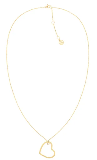 Tommy Hilfiger Colier placat cu aur decent cu inimioară Minimal Hearts 2780757